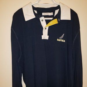 Nautica Men's Long Sleeve Polo - XXL